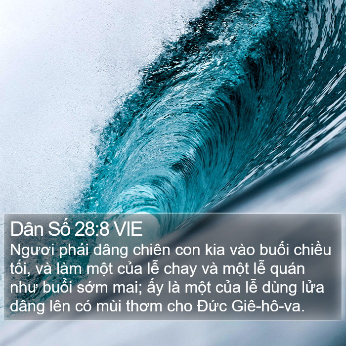 Dân Số 28:8 VIE Bible Study