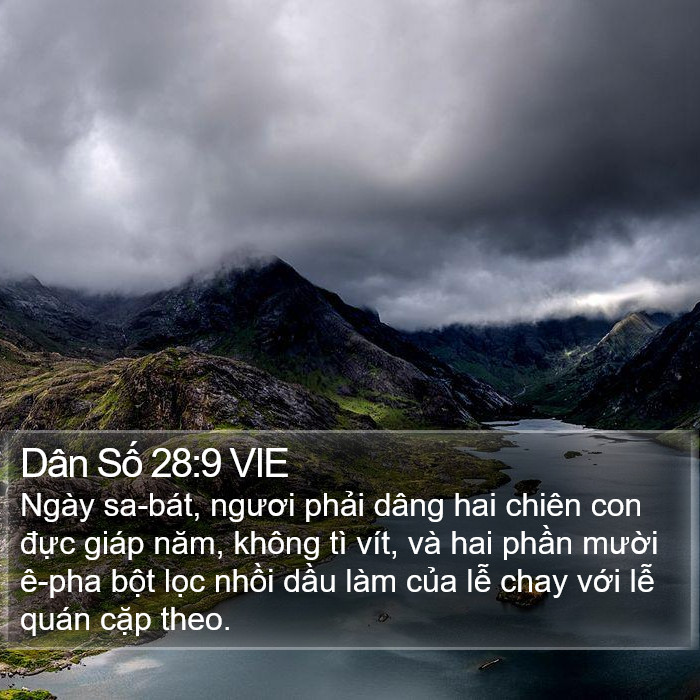 Dân Số 28:9 VIE Bible Study