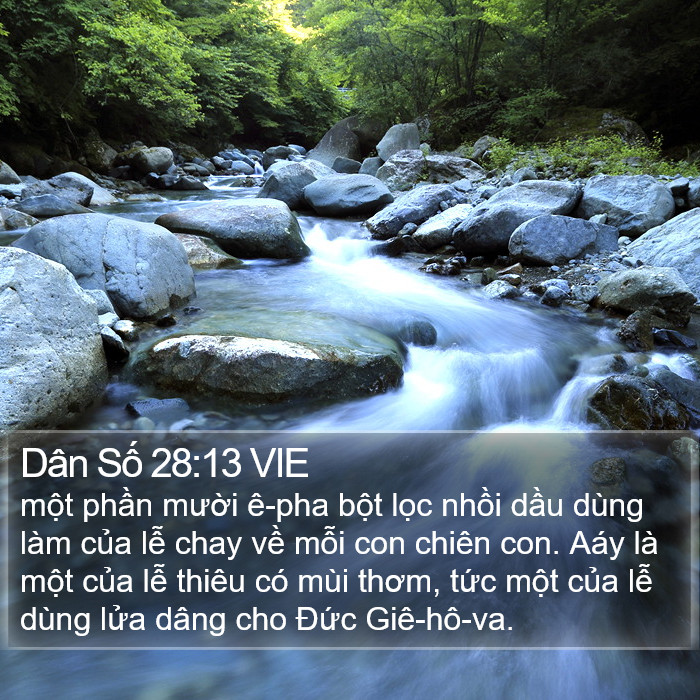 Dân Số 28:13 VIE Bible Study