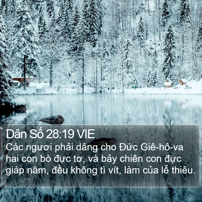 Dân Số 28:19 VIE Bible Study