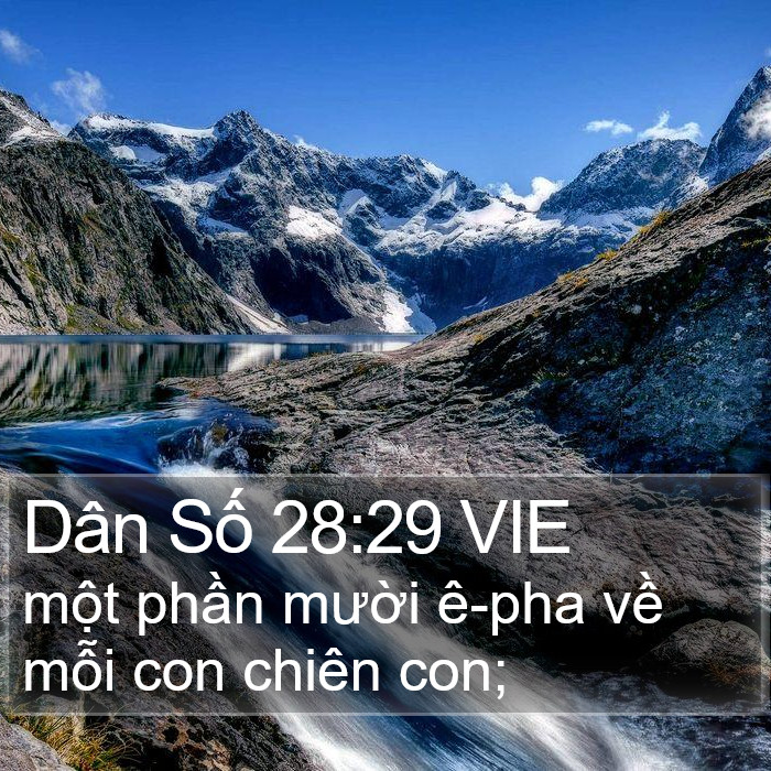 Dân Số 28:29 VIE Bible Study