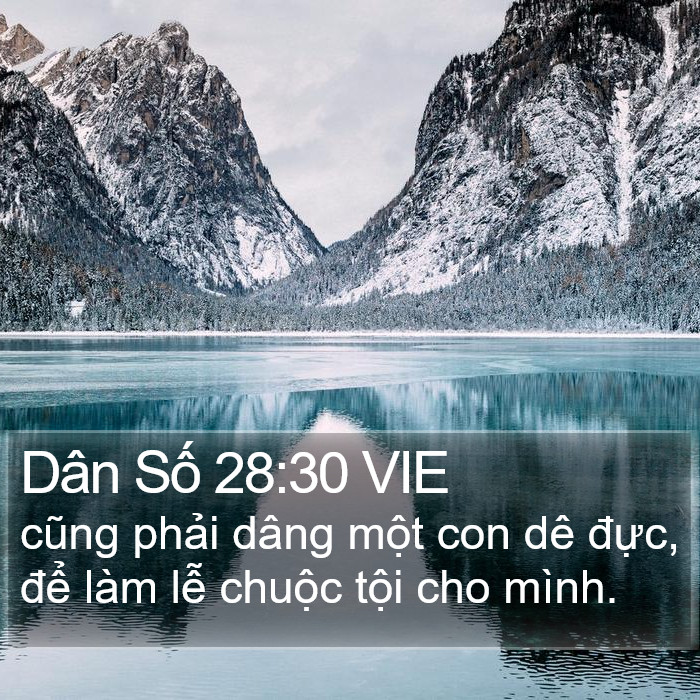 Dân Số 28:30 VIE Bible Study