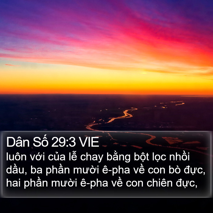 Dân Số 29:3 VIE Bible Study