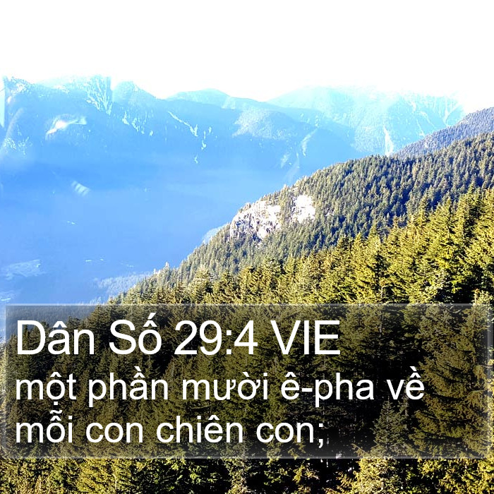 Dân Số 29:4 VIE Bible Study