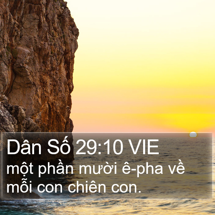 Dân Số 29:10 VIE Bible Study