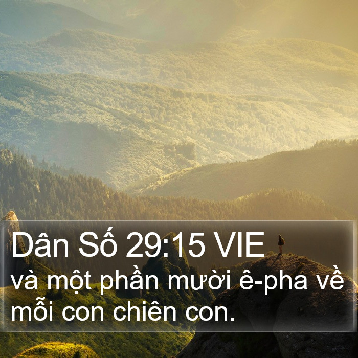 Dân Số 29:15 VIE Bible Study