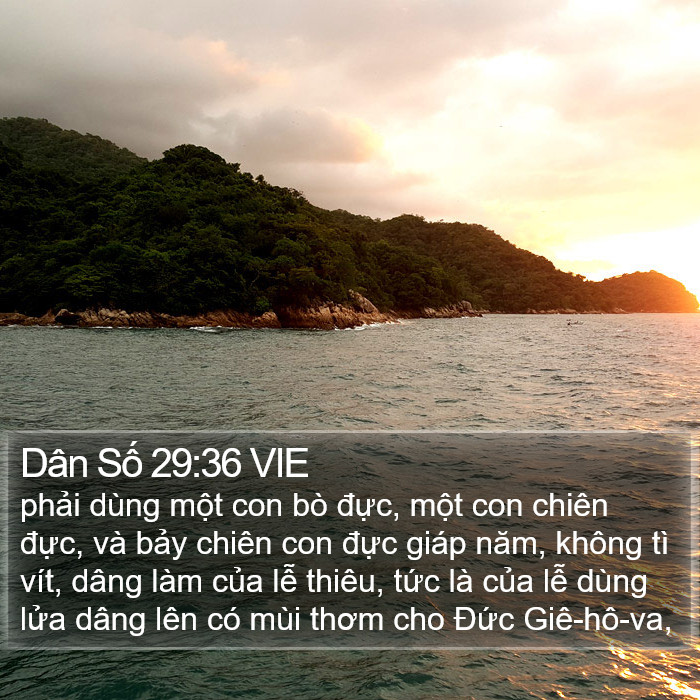 Dân Số 29:36 VIE Bible Study