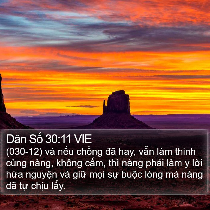 Dân Số 30:11 VIE Bible Study