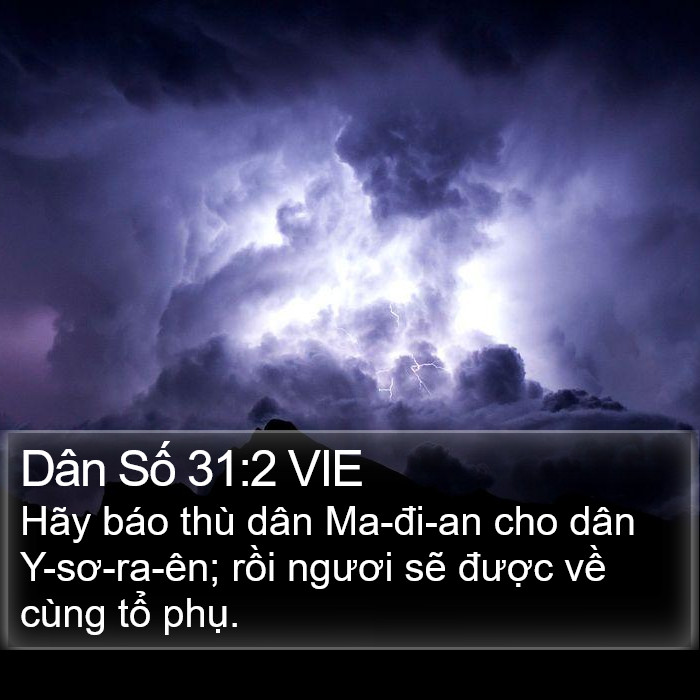 Dân Số 31:2 VIE Bible Study