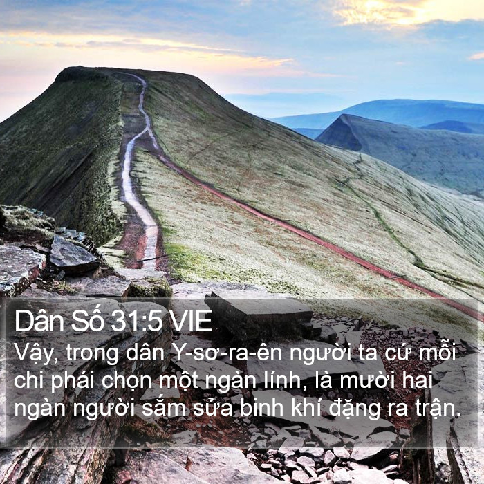 Dân Số 31:5 VIE Bible Study
