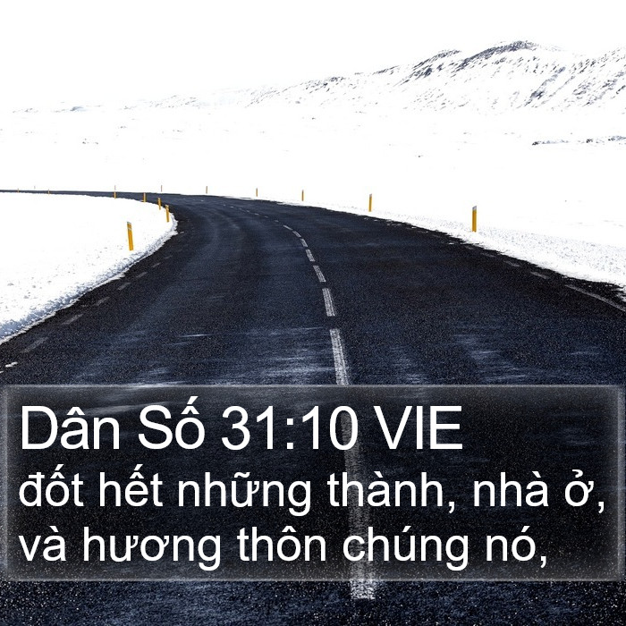 Dân Số 31:10 VIE Bible Study