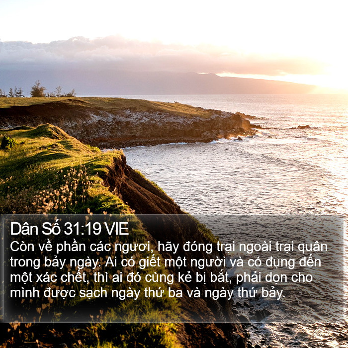 Dân Số 31:19 VIE Bible Study