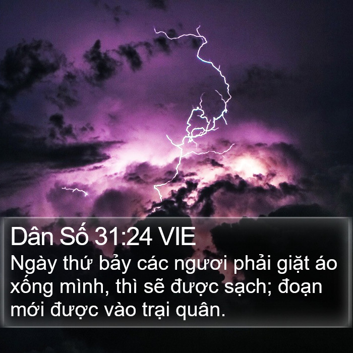 Dân Số 31:24 VIE Bible Study