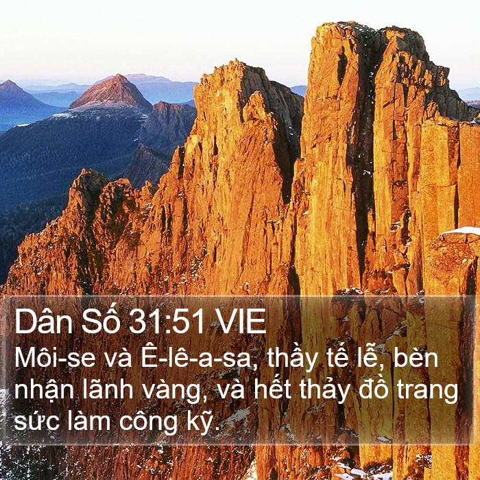 Dân Số 31:51 VIE Bible Study