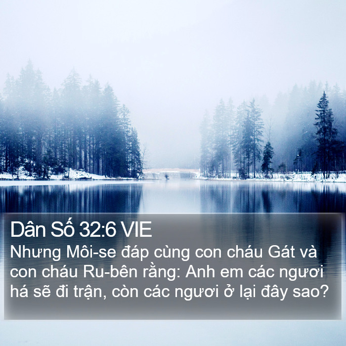 Dân Số 32:6 VIE Bible Study