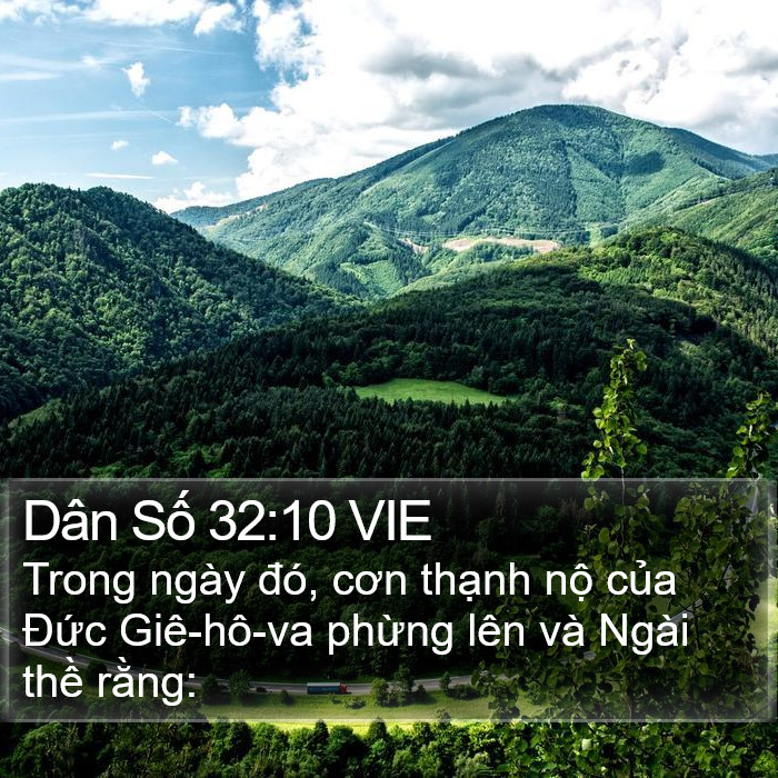 Dân Số 32:10 VIE Bible Study