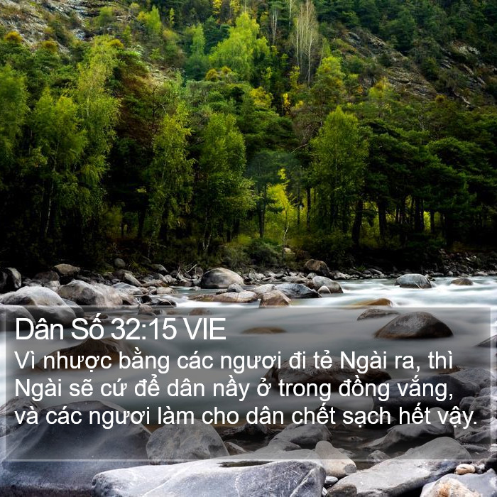Dân Số 32:15 VIE Bible Study