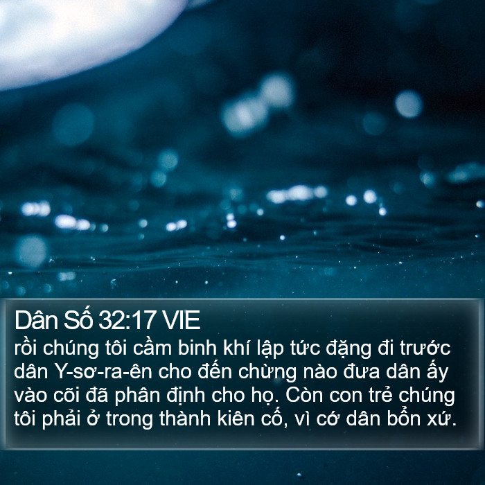 Dân Số 32:17 VIE Bible Study