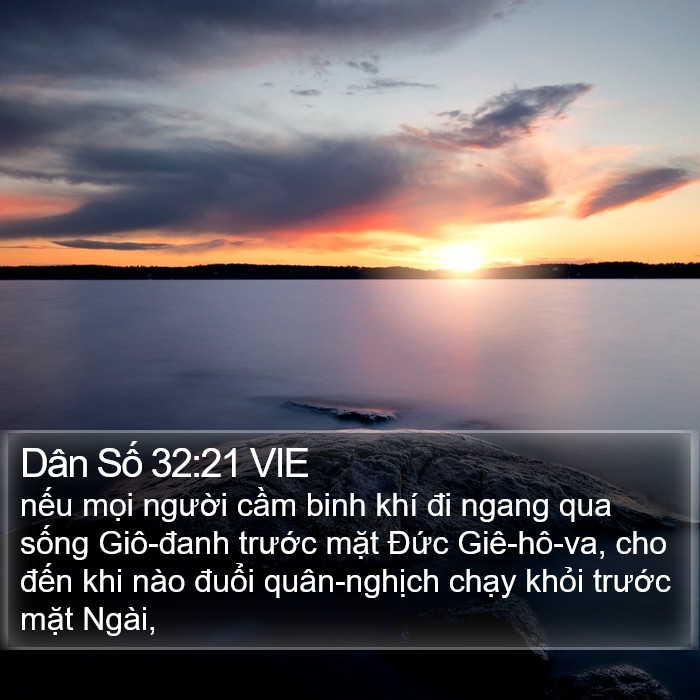 Dân Số 32:21 VIE Bible Study
