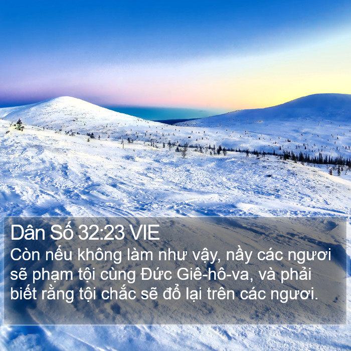Dân Số 32:23 VIE Bible Study