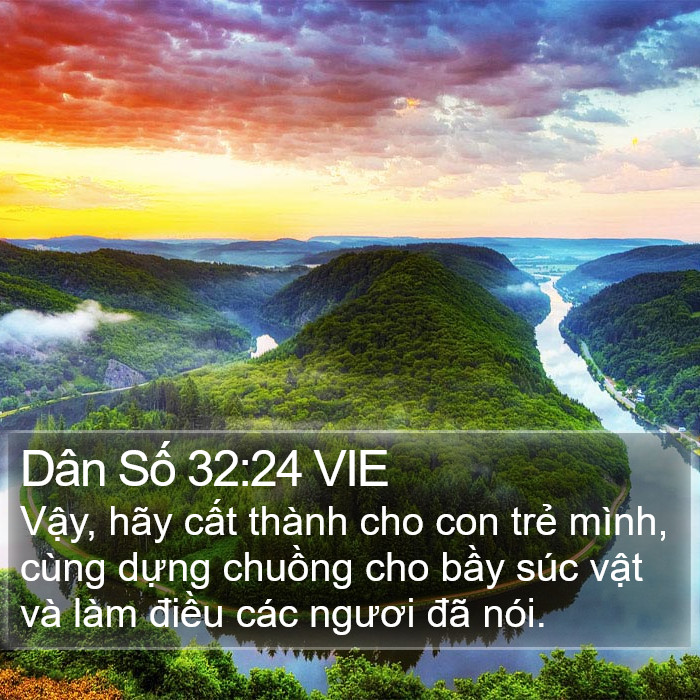 Dân Số 32:24 VIE Bible Study