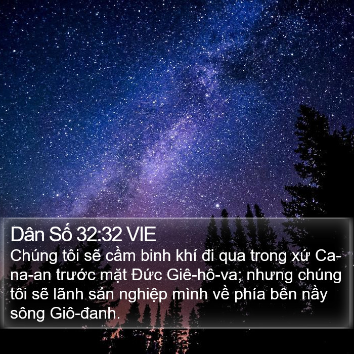 Dân Số 32:32 VIE Bible Study