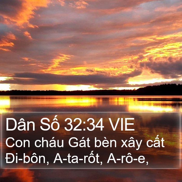 Dân Số 32:34 VIE Bible Study