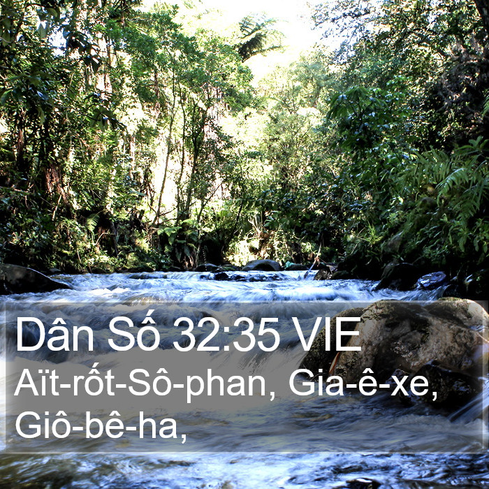 Dân Số 32:35 VIE Bible Study