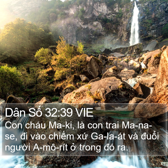 Dân Số 32:39 VIE Bible Study