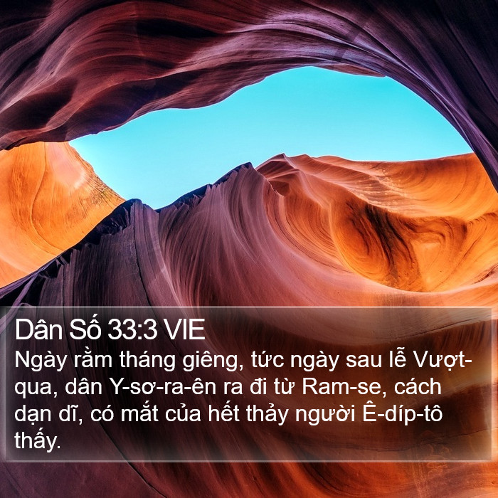 Dân Số 33:3 VIE Bible Study