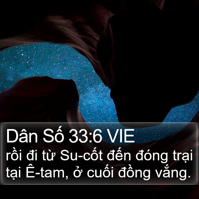 Dân Số 33:6 VIE Bible Study