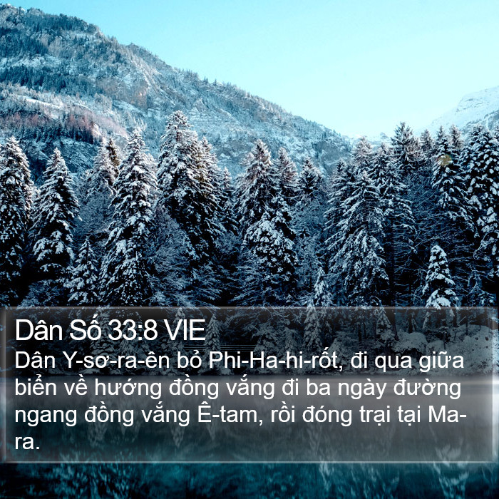 Dân Số 33:8 VIE Bible Study