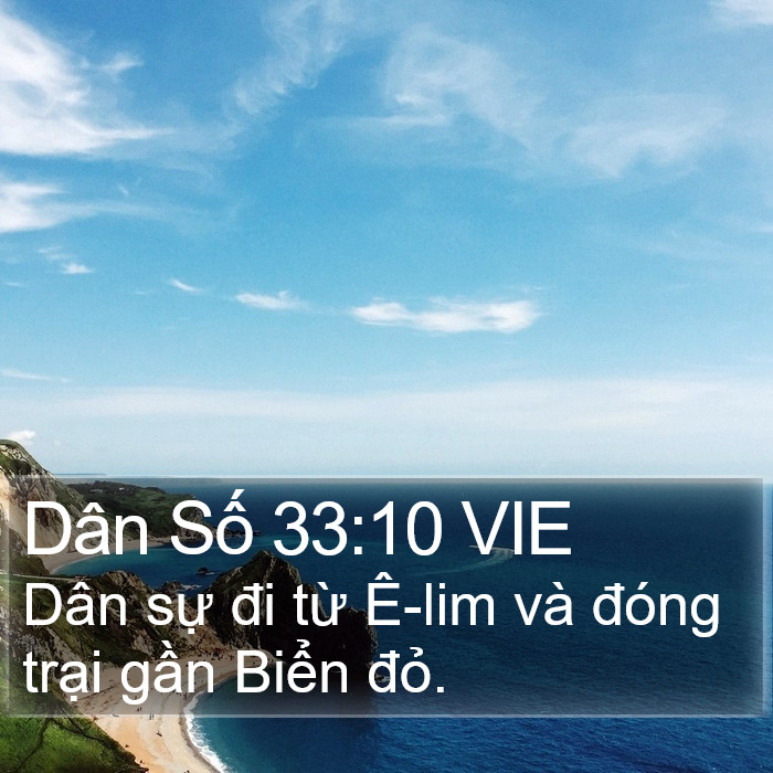 Dân Số 33:10 VIE Bible Study