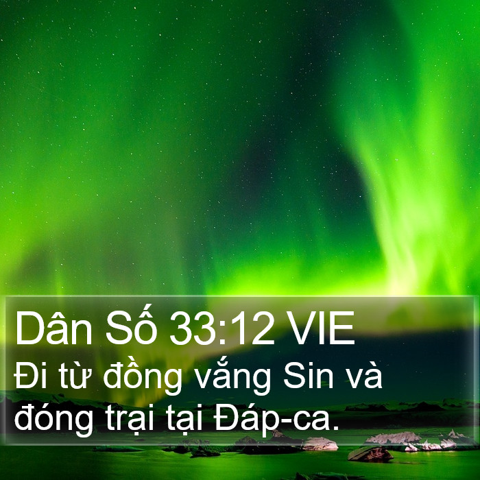 Dân Số 33:12 VIE Bible Study