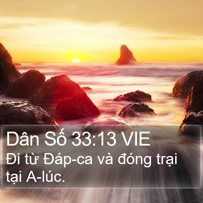 Dân Số 33:13 VIE Bible Study