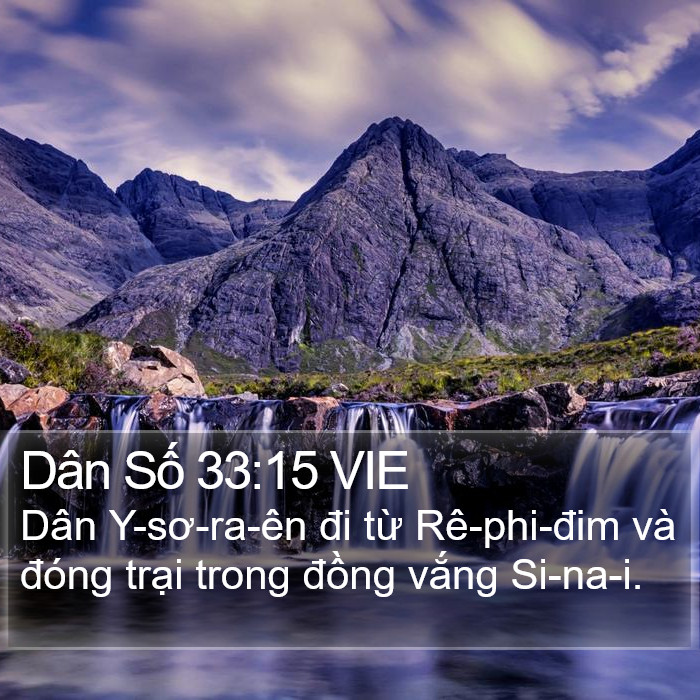 Dân Số 33:15 VIE Bible Study