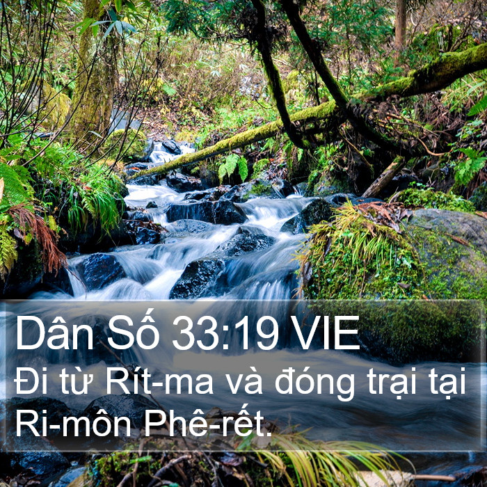 Dân Số 33:19 VIE Bible Study