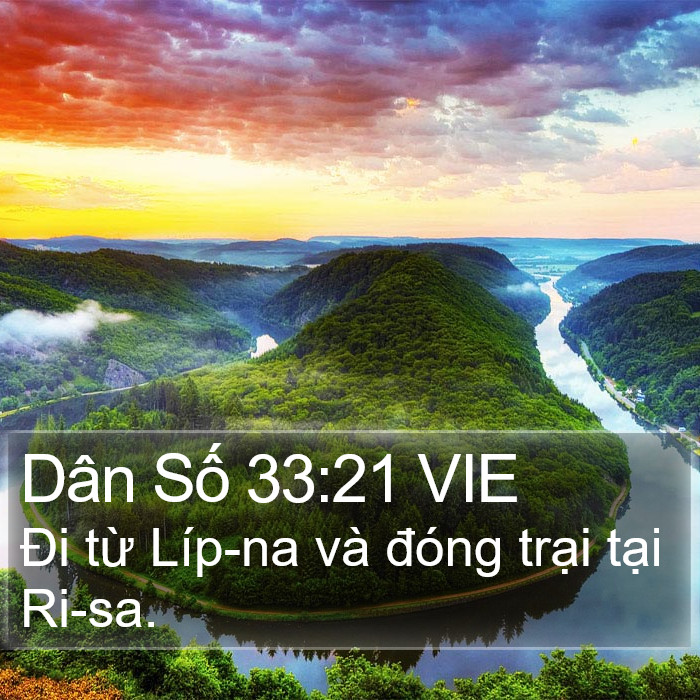 Dân Số 33:21 VIE Bible Study