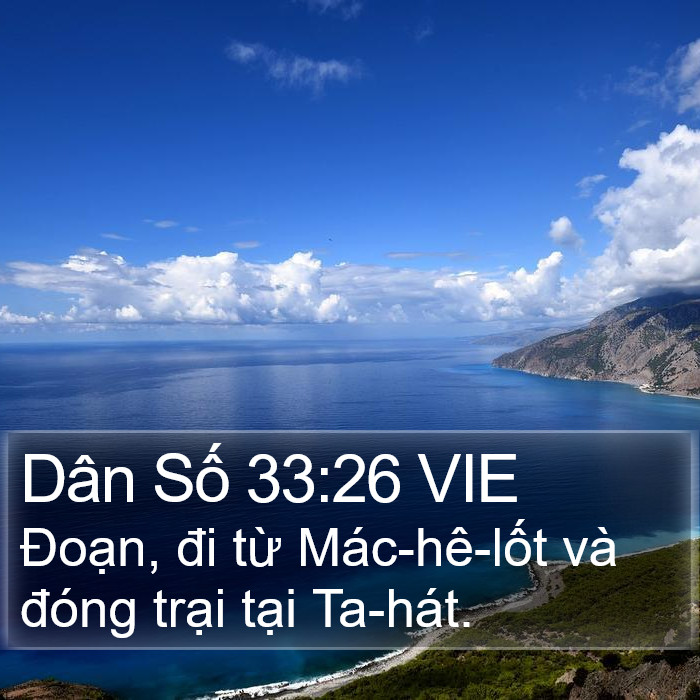 Dân Số 33:26 VIE Bible Study