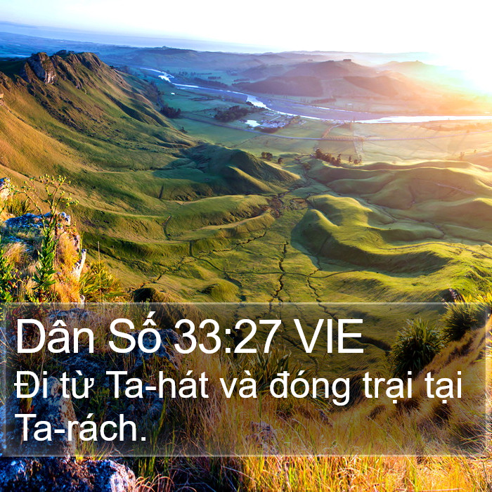 Dân Số 33:27 VIE Bible Study