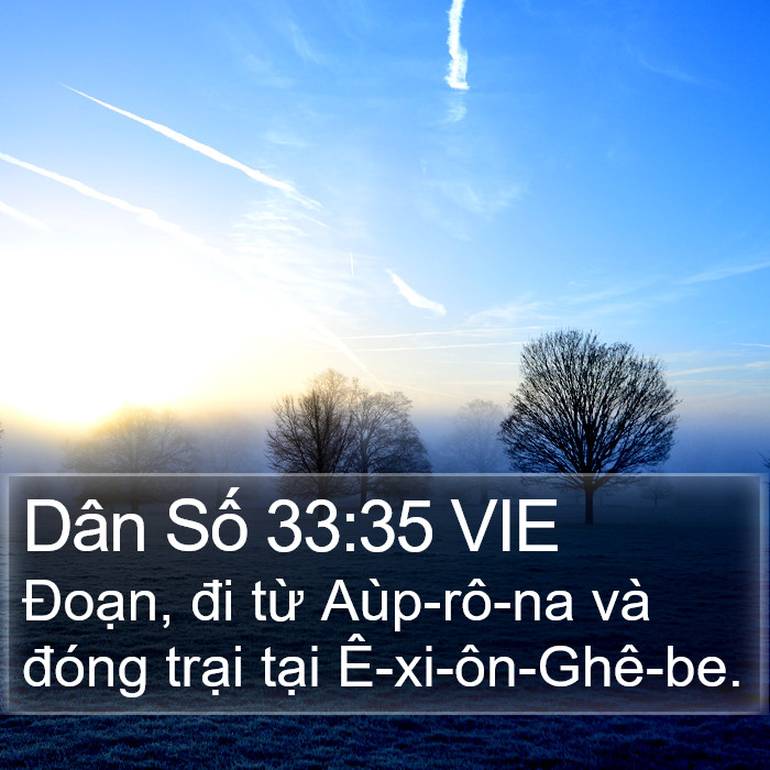 Dân Số 33:35 VIE Bible Study