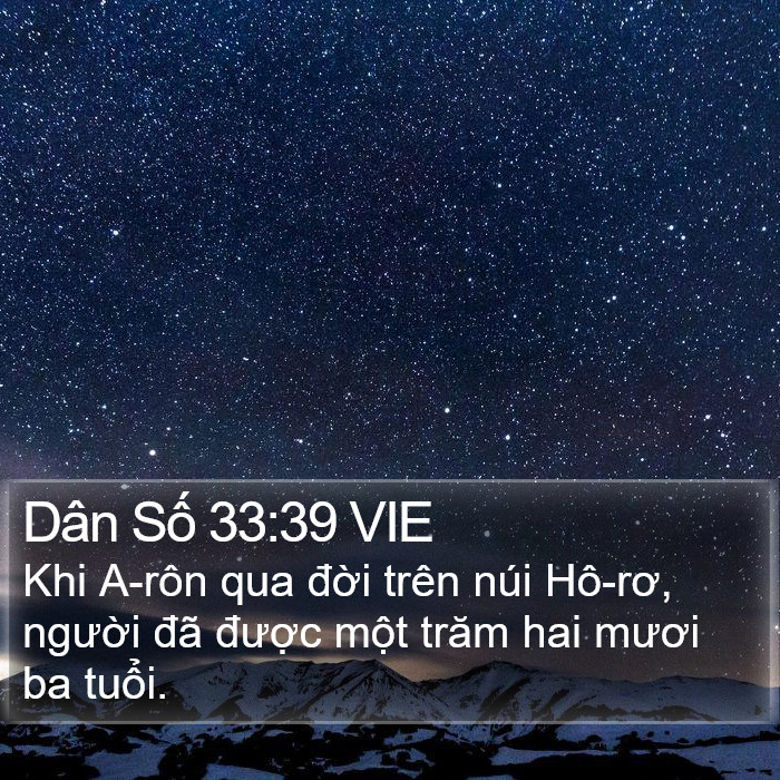 Dân Số 33:39 VIE Bible Study