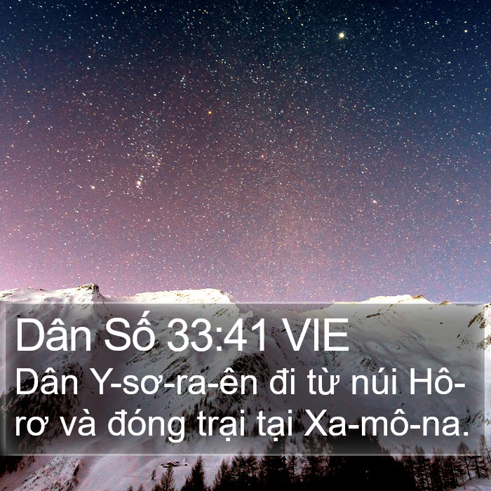 Dân Số 33:41 VIE Bible Study