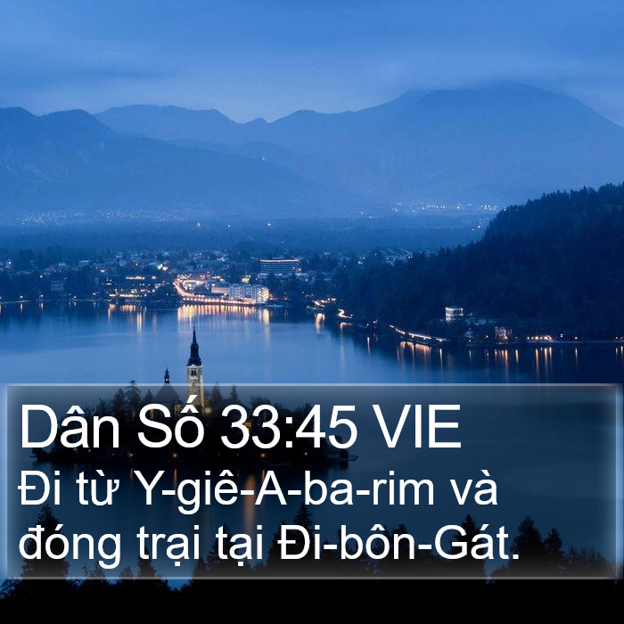 Dân Số 33:45 VIE Bible Study