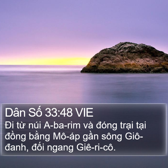 Dân Số 33:48 VIE Bible Study