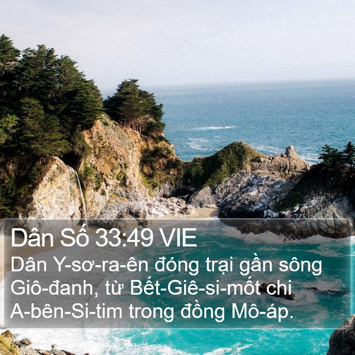 Dân Số 33:49 VIE Bible Study