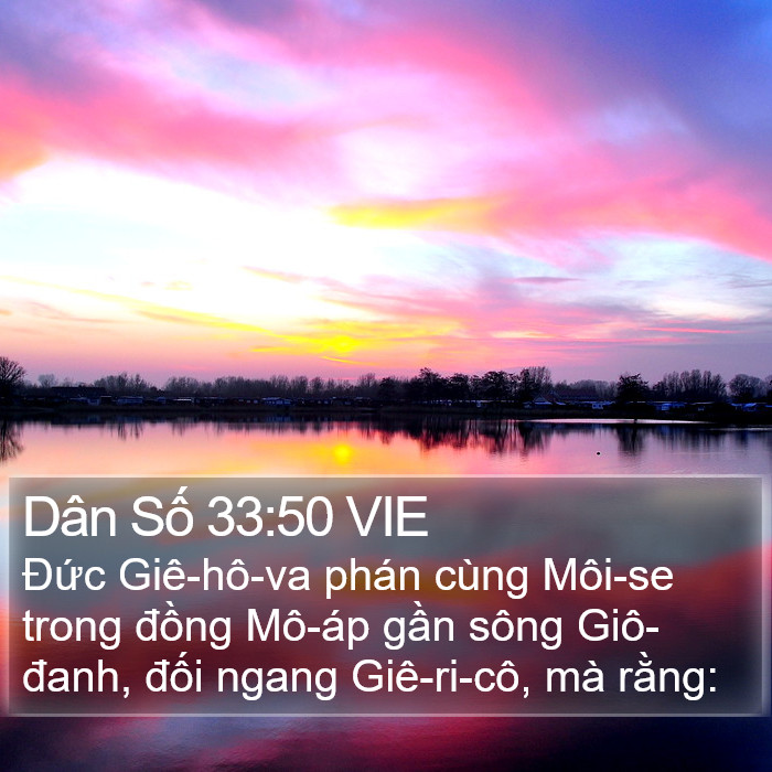 Dân Số 33:50 VIE Bible Study