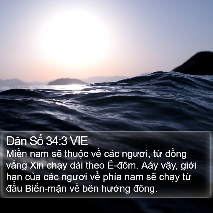 Dân Số 34:3 VIE Bible Study