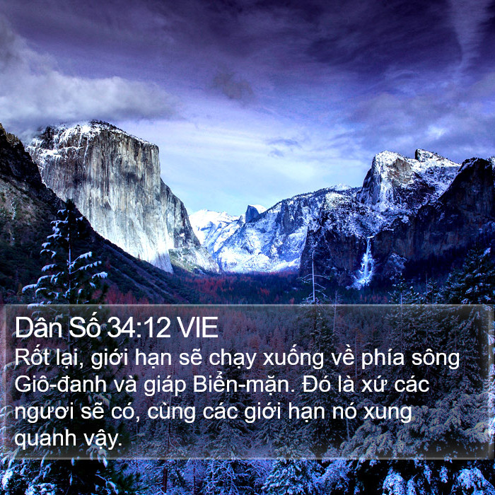 Dân Số 34:12 VIE Bible Study
