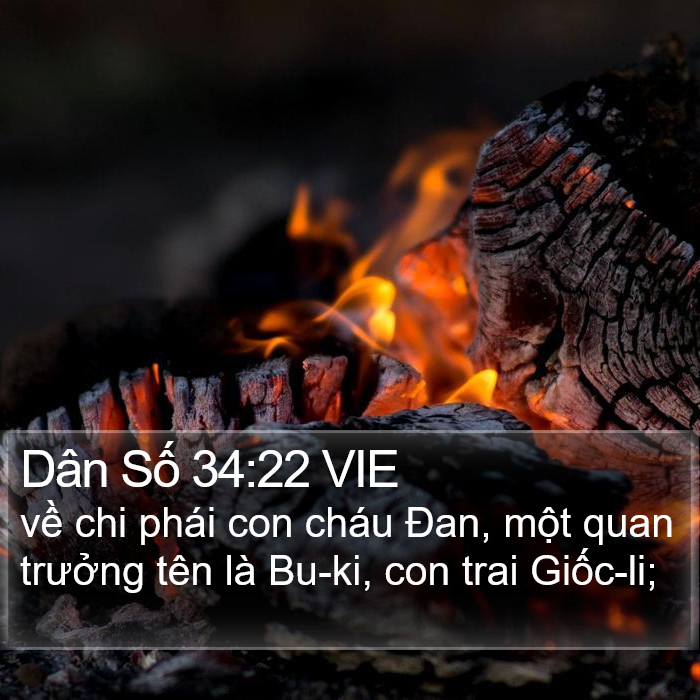 Dân Số 34:22 VIE Bible Study